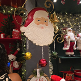 Placa decorativa em metal Noel 90cm