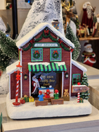 Cenário Vila Natalina Escola de Elfo 23cm