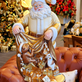 Papai Noel com presentes 32cm
