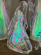 Sagrada Família em Acrílico com Led Furta Cor 33cm