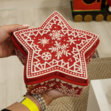 Pote decorativo com tampa estrela 20cm
