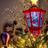 Ponteira para Árvore com globo de neve com movimentos do balão luz e som.