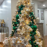 Árvore Elegance Verde & Dourado da Paz 1,80m